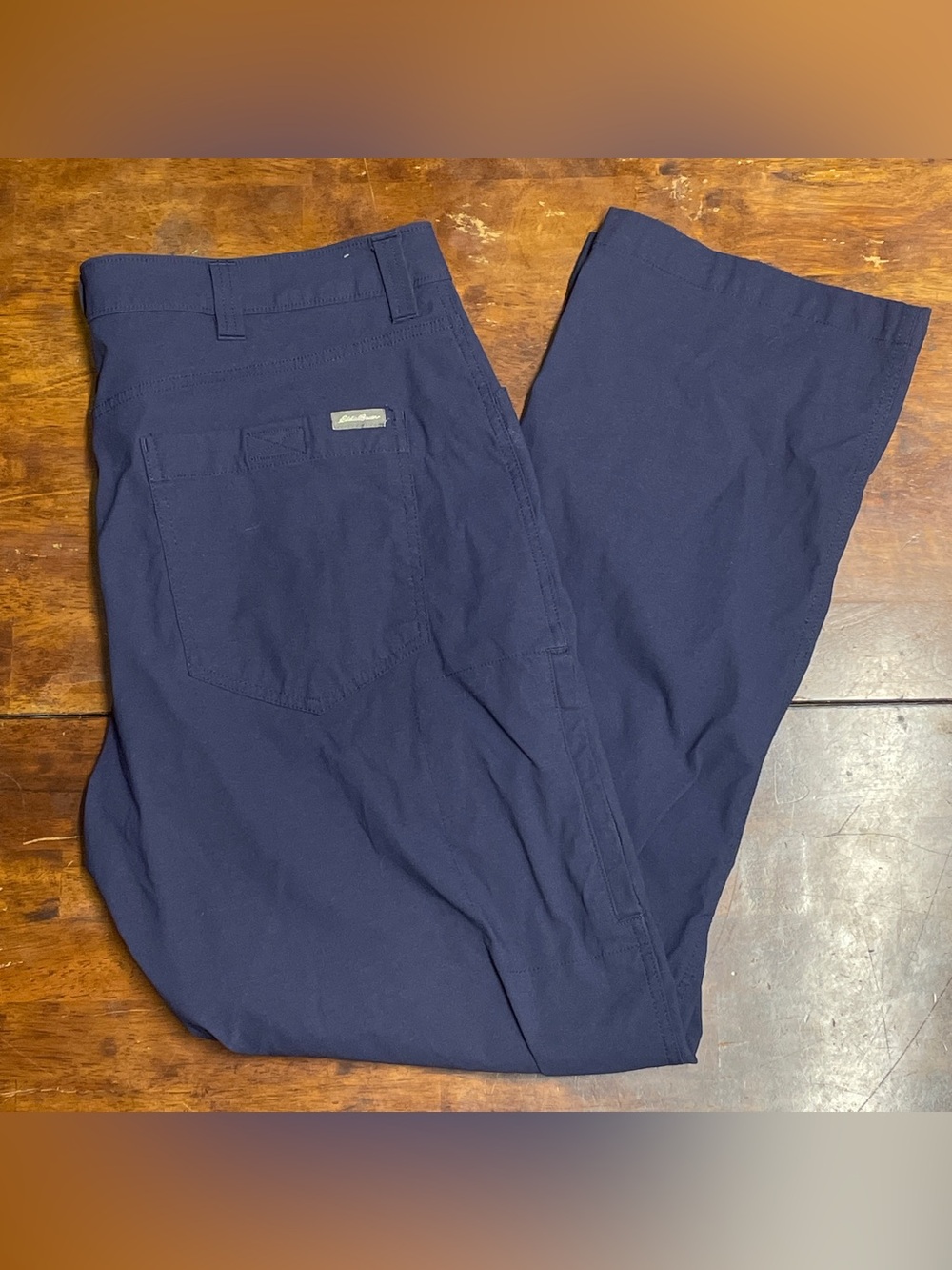 Eddie Bauer Rainier Tech Pants Mens 36x29 Navy Blue Hiking Outdoor